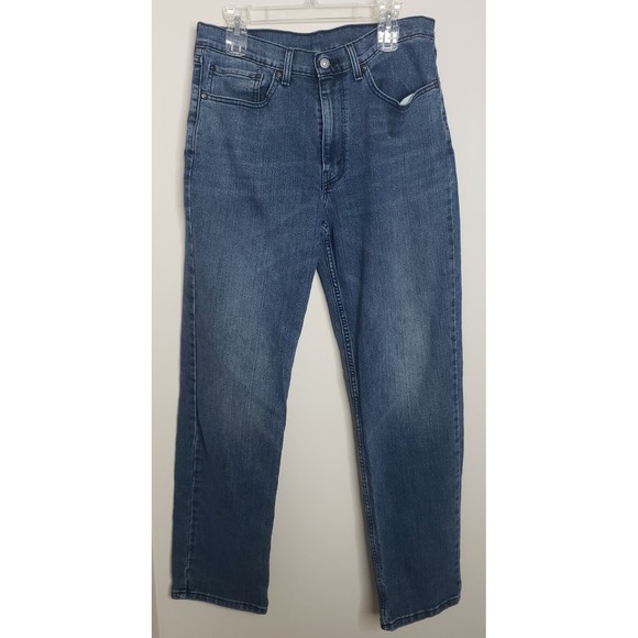 Levi's 550 Men's 32x32 Jeans Blue‎ Denim Med Wash Relaxed Fit Tag Size 34X34 - Picture 1 of 10